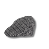 BLACK & WHITE COZY PLAID IVY WINTER CAP